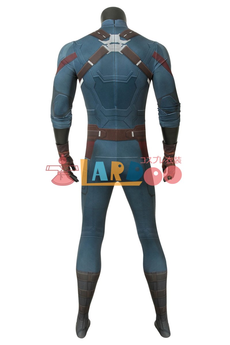画像5: アベンジャーズ/インフィニティ・ウォー キャプテン・アメリカ スティーブ・ロジャース 全身タイツ ジャンプスーツ コスプレ衣装 コスチューム cosplay (5)
