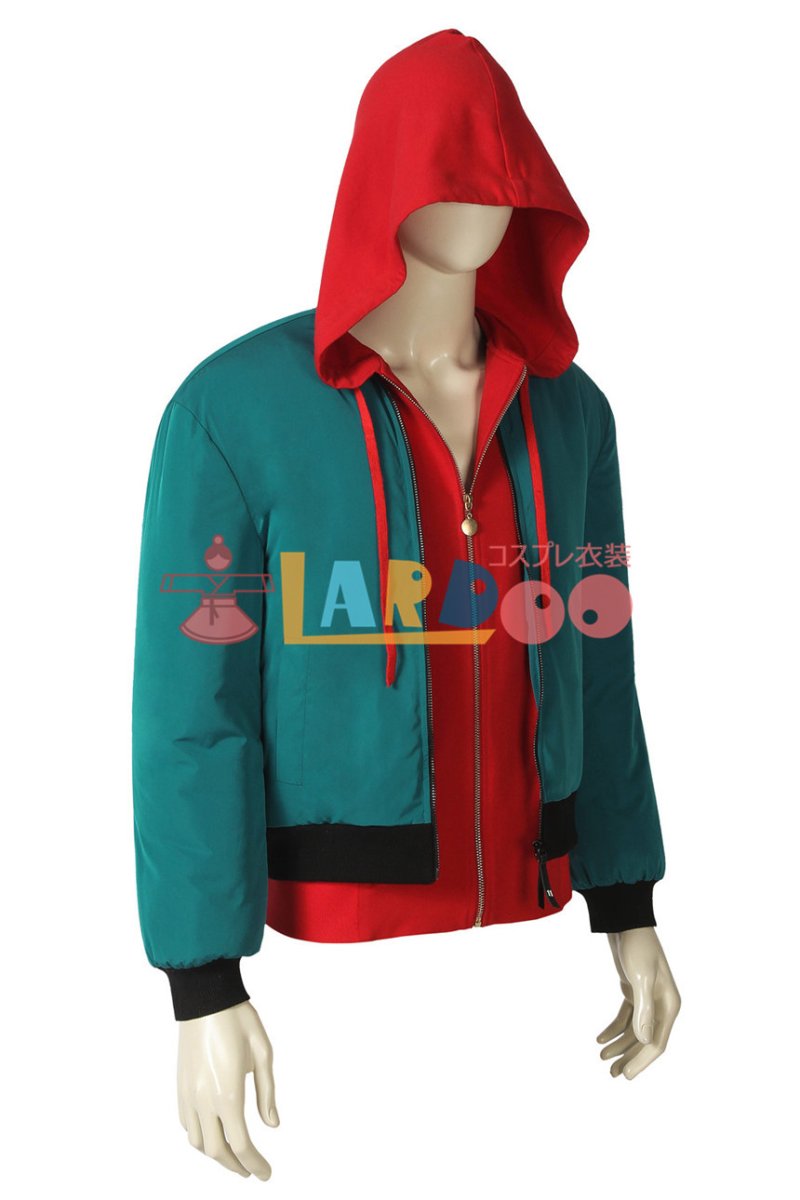 画像2: スパイダーマン: スパイダーバース マイルス・モラレス Spider-Man: Into the Spider-Verse Miles Morales パーカーのみ コスプレ衣装  コスチューム cosplay (2)