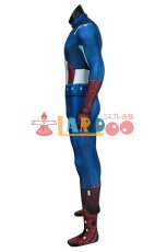 画像4: アベンジャーズ キャプテン アメリカ ジャンプスーツ The Avengers Captain America Zentai Jumpsuit Bodysuit 全身タイツ ジャンプスーツ コスプレ衣装 コスチューム cosplay (4)