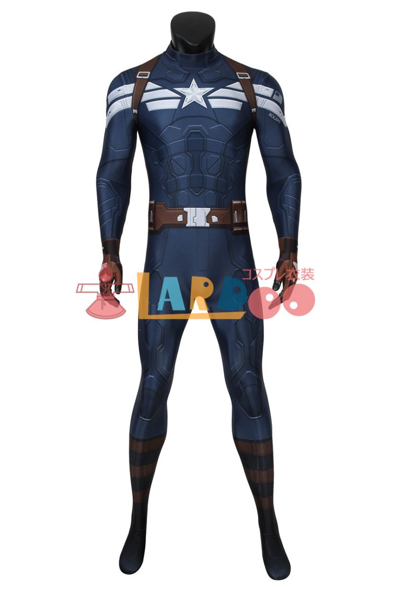 画像2: キャプテン・アメリカ/ウィンター・ソルジャー スティーブ・ロジャース/キャプテン・アメリカ 全身タイツ ジャンプスーツ コスプレ衣装 コスチューム cosplay (2)
