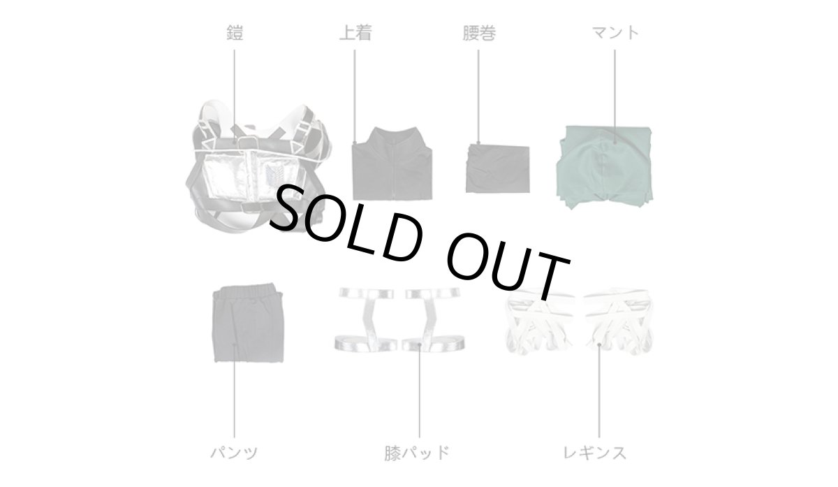 画像9: 進撃の巨人 The Final Season（ファイナルシーズン）調査兵団 自由の翼 新立体機動装置  リヴァイ コスプレ衣装 コスチューム cosplay  (9)