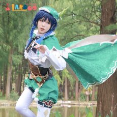 画像1: 【在庫あり】原神 Genshin モンド ウェンティ Venti コスプレ衣装 コスチューム cosplay (1)