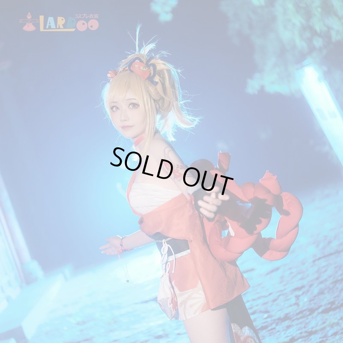 画像3: 【生産停止】原神 Genshin 稲妻 宵宮-よいみや-Yoimiya コスプレ衣装 コスチューム cosplay (3)