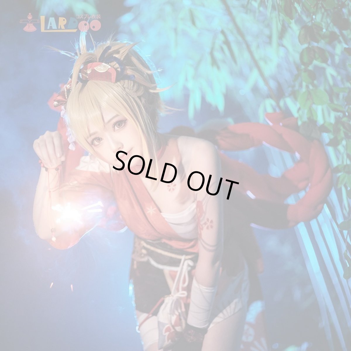 画像4: 【生産停止】原神 Genshin 稲妻 宵宮-よいみや-Yoimiya コスプレ衣装 コスチューム cosplay (4)