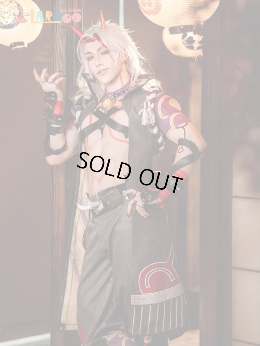 画像3: 「在庫一掃」原神 Genshin 荒瀧 一斗-あらたき Sサイズ いっと 筋肉スーツVer コスプレ衣装 コスチューム cosplay (3)