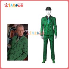 画像1: バットマン 1966 (テレビドラマ) リドラー Riddler コスプレ衣装 靴付き コスチューム cosplay (1)