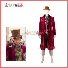 画像1: ウォンカとチョコレート工場のはじまり ウィリー・ウォンカ/Willy Wonka コスプレ衣装 コスチューム cosplay (1)