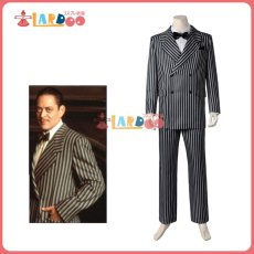 画像1: アダムス・ファミリー The Addams Family ゴメス・アダムス - Gomez Addams コスプレ衣装  コスチューム cosplay (1)