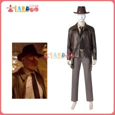 画像1: インディ・ジョーンズと運命のダイヤル インディアナ・ジョーンズ-Indiana Jones コスプレ衣装 コスチューム cosplay (1)