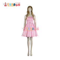 画像2: 映画バービー Barbie バービー コスプレ衣装 ピンクワンピース コスチューム cosplay (2)