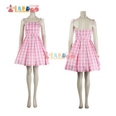 画像6: 映画バービー Barbie バービー コスプレ衣装 ピンクワンピース コスチューム cosplay (6)