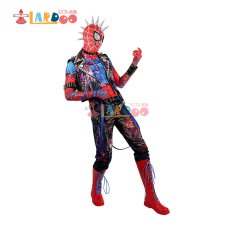 画像4: スパイダーマン:アクロス・ザ・スパイダーバース Spider-Punk Hobart 'Hobie' Brown ホバート・“ホービー”・ブラウン / スパイダーパンク コスプレ衣装 コスチューム cosplay (4)