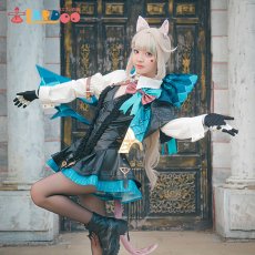 画像1: 【復刻企画】原神 Genshin フォンテーヌ リネット-Lynette コスプレ衣装 コスチューム cosplay (1)