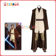 画像1: スター・ウォーズ エピソード3/シスの復讐 オビ＝ワン・ケノービ/Obi-Wan Kenobi コスプレ衣装 改良版 コスチューム cosplay (1)