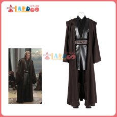 画像1: スター・ウォーズ エピソード3/シスの復讐 アナキン スカイウォーカー/Anakin Skywalker ジェダイ ナイト コスプレ衣装 改良版 コスチューム cosplay (1)