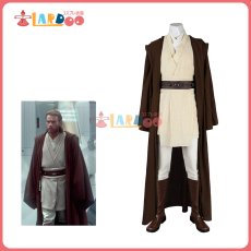 画像1: スター・ウォーズ エピソード2/クローンの攻撃 オビ ワン ケノービ/Obi-Wan Kenobi コスプレ衣装 改良版 コスチューム cosplay (1)