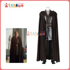 画像1: スター・ウォーズ エピソード2/クローンの攻撃 アナキン スカイウォーカー/Anakin Skywalker ジェダイ ナイト コスプレ衣装 改良版 コスチューム cosplay (1)