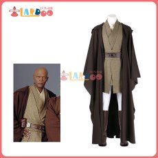 画像1: スター・ウォーズ エピソード2/クローンの攻撃 メイス ウィンドゥ/Mace Windu コスプレ衣装 改良版 コスチューム cosplay (1)