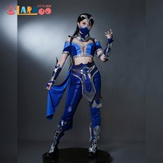 画像1: モータルコンバット Mortal Kombat シリーズ1 キタナ/Kitana コスプレ衣装 コスチューム オーダーメイド可能 cosplay (1)