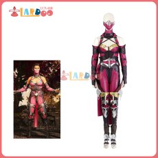 画像6: モータルコンバット Mortal Kombat シリーズ1 ミレーナ/Mileena コスプレ衣装 コスチューム オーダーメイド可能 cosplay (6)