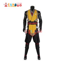 画像2: モータルコンバット Mortal Kombat シリーズ1 スコーピオン/Scorpion コスプレ衣装 コスチューム cosplay (2)