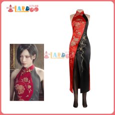 画像6: 【在庫あり】バイオハザード RE:4 Ada Wong エイダ ウォン 刺繍チャイナドレス コスプレ衣装 コスチューム Resident Evil4 cosplay (6)