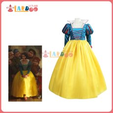 画像1: ディズニー 実写版白雪姫 Snow White 白雪姫 コスプレ衣装  子供用 コスチューム cosplay (1)