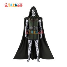 画像2: ドクター・ドゥーム Doctor Doom ヴィクター・フォン・ドゥーム ジャンプスーツマスク付き コスプレ衣装 コスチューム  (2)