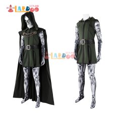画像7: ドクター・ドゥーム Doctor Doom ヴィクター・フォン・ドゥーム ジャンプスーツマスク付き コスプレ衣装 コスチューム  (7)