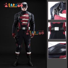 画像1: サンダーボルツ* Thunderbolts 映画2025 ジョン・ウォーカー / U.S.エージェント U.S. Agent  マスク付き コスプレ衣装 コスチューム cosplay  (1)