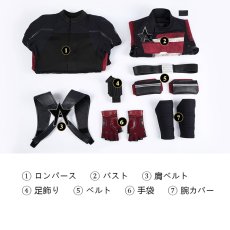 画像15: サンダーボルツ* Thunderbolts 映画2025 ジョン・ウォーカー / U.S.エージェント U.S. Agent  マスク付き コスプレ衣装 コスチューム cosplay  (15)