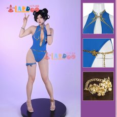 画像1: ストリートファイター6 StreetFighterVI Chun-Li 春麗 水着 コスプレ衣装 コスチューム cosplay (1)