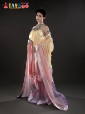 画像3: スター・ウォーズ エピソード2/クローンの攻撃 パドメ アミダラ/Padmé Amidala  コスプレ衣装 ドレス コスチューム cosplay  (3)
