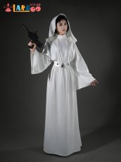 画像2: スター・ウォーズ エピソード4/新たなる希望 レイア・オーガナ レイア姫 コスプレ衣装 コスチューム Star Wars: Episode IV A New Hope cosplay (2)