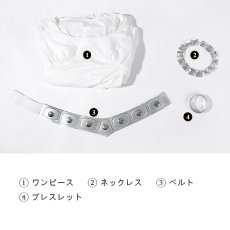 画像10: スター・ウォーズ エピソード4/新たなる希望 レイア・オーガナ レイア姫 ドレス コスプレ衣装 コスチューム cosplay (10)