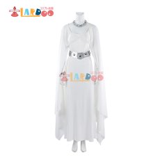 画像6: スター・ウォーズ エピソード4/新たなる希望 レイア・オーガナ レイア姫 ドレス コスプレ衣装 コスチューム cosplay (6)