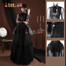 画像1: ウェンズデー シーズン2 ウェンズデー・アダムス Wednesday Addams コスプレ衣装 コスチューム Wednesday Season 2 cosplay (1)