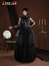 画像3: ウェンズデー シーズン2 ウェンズデー・アダムス Wednesday Addams コスプレ衣装 コスチューム Wednesday Season 2 cosplay (3)