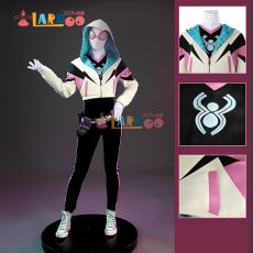 画像1: スパイダーマン:フレンドリー・ネイバーフッド グウェン-Gwen コスプレ衣装 コスチューム cosplay Your Friendly Neighborhood (1)