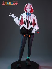画像2: All-New スパイダーマン ゴースト・スパイダー グウェン・ステイシー ジャンプスーツ ボディースーツ コスプレ衣装  コスチューム cosplay (2)