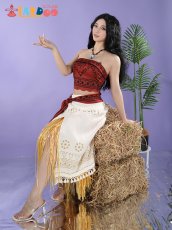 画像4: モアナと伝説の海 実写版 モアナ-Moana コスプレ衣装  コスチューム cosplay (4)