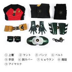 画像12: レッドロビン (Red Robin) ティム・ドレイクTim Drake コスプレ衣装 コスチューム cosplay (12)