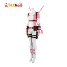 画像10: グウェンプール Gwenpool ピンク×ホワイト タイト バトルスーツ デッドプール コスプレ衣装 刀武器無し コスチューム  cosplay (10)