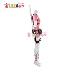 画像11: グウェンプール Gwenpool ピンク×ホワイト タイト バトルスーツ デッドプール コスプレ衣装 刀武器無し コスチューム  cosplay (11)