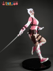 画像3: グウェンプール Gwenpool ピンク×ホワイト タイト バトルスーツ デッドプール コスプレ衣装 刀武器無し コスチューム  cosplay (3)