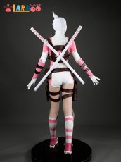 画像6: グウェンプール Gwenpool ピンク×ホワイト タイト バトルスーツ デッドプール コスプレ衣装 刀武器無し コスチューム  cosplay (6)