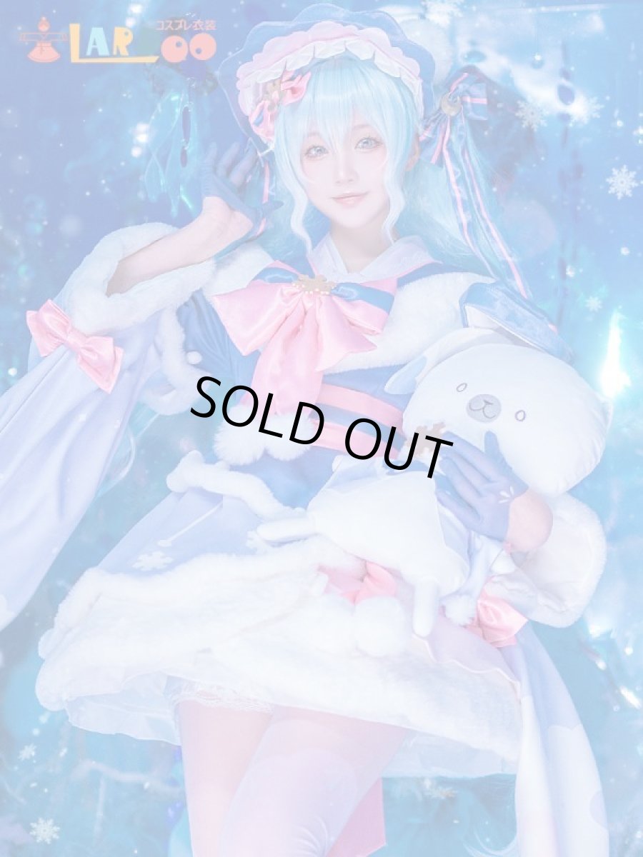 画像3: 【生産停止】VOCALOID 初音ミク SNOW MIKU 2023 コスプレ衣装 コスチューム cosplay (3)