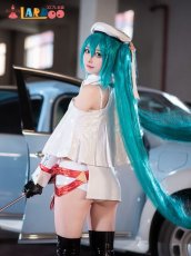 画像4: 【生産停止】VOCALOID 初音ミク レーシングミク2023 コスプレ衣装 コスチューム cosplay (4)