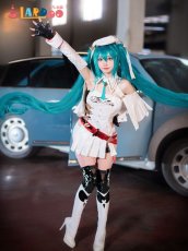 画像5: 【生産停止】VOCALOID 初音ミク レーシングミク2023 コスプレ衣装 コスチューム cosplay (5)