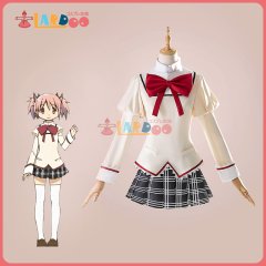 魔法少女まどか☆マギカ  鹿目まどか 制服 パニエ付き コスプレ衣装 コスチューム cosplay